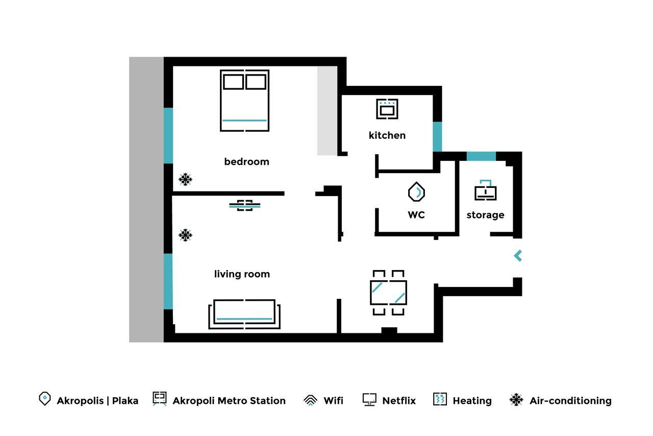 Acropolis Heart 1Bd Apartment In Plaka By Upstreet Athens Ngoại thất bức ảnh